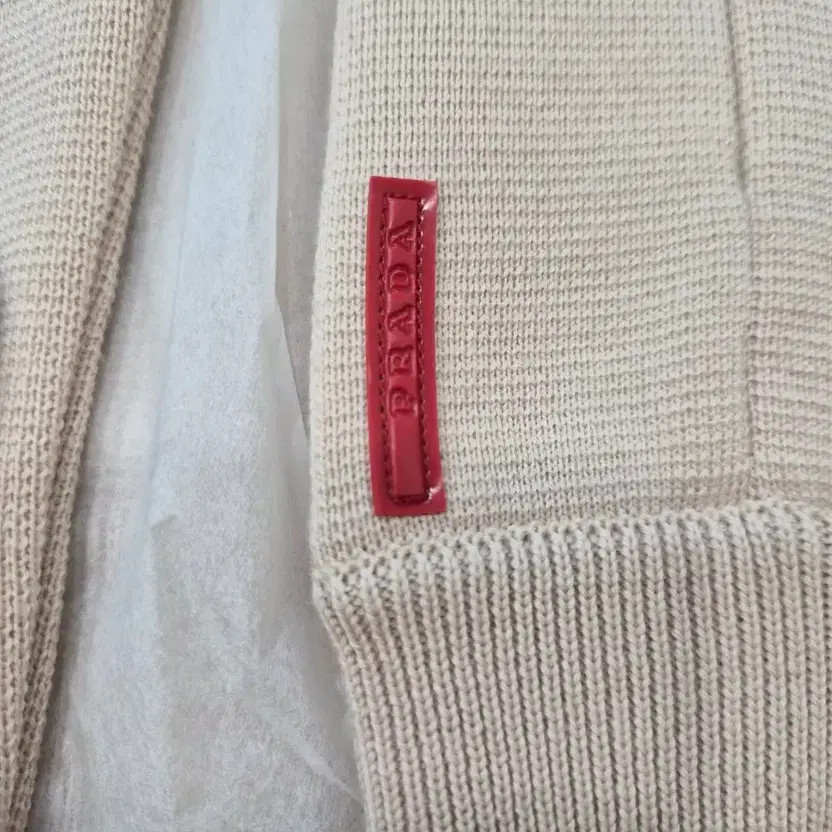 Prada Beige Nylon Hooded Zip-Up - Authentic, Size 40 thumbnail 9