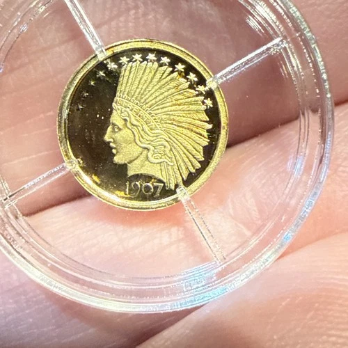 2010 American Mint 1907 Indian Head .585 Gold .5 Gram Coin