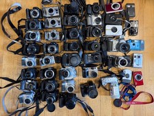 Lot of 44 Digital Cameras Point and Shoot for Parts  Sony, Canon, Nikon,Olympus