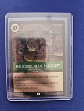 Disney Lorcana TCG Malicious, Mean, And Scary Cold Foil 97/204