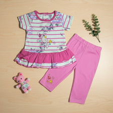 New Without Tags Baby Girl outfit set Shirt and Leggings size 12 to 18 months