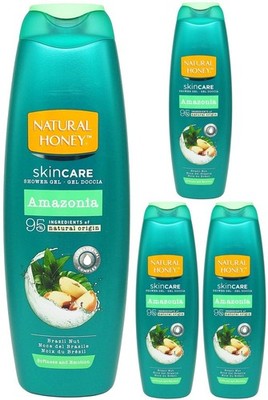 Natural Honey Amazonia Duschgel mit Paranuss-Extrakt 4x 650ml