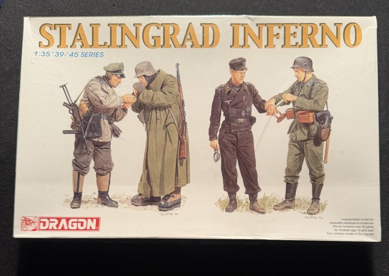 Dragon 1/35 6343 WWII German Stalingrad Inferno (4 Figures) Factory Sealed.