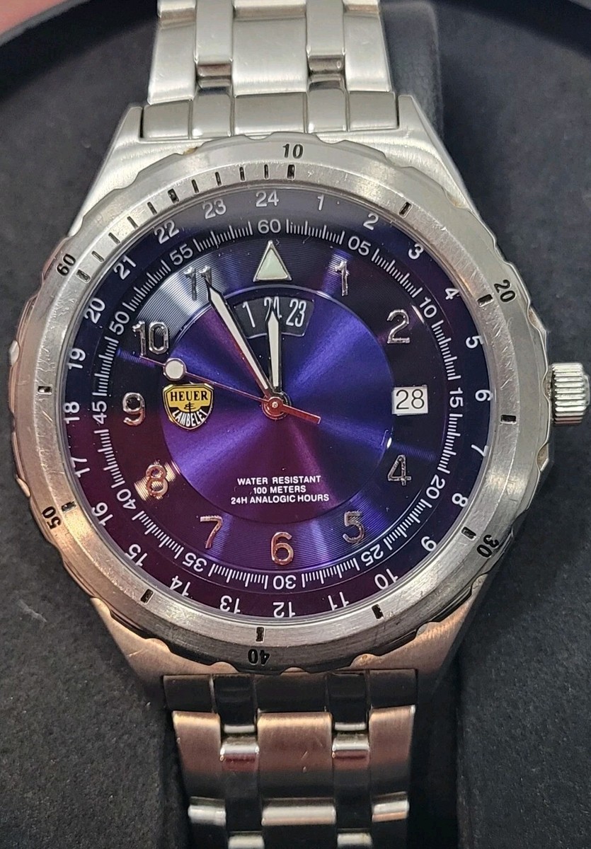 Rare Old Stock 1980s Heuer & Lambelet 41mm 100m Isa.1198 Swiss