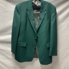 Jack Nicklaus Blazer Men 44LGreen Tournament Series Gold Button Golf w RL Tie