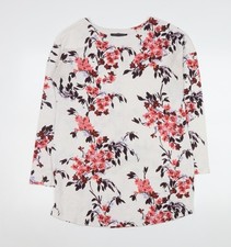 Marks and Spencer Women’s Ivory Floral Shift Dress Size 12
