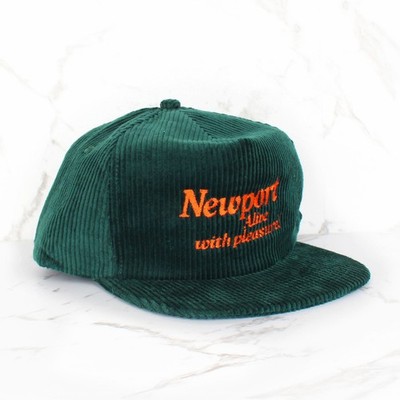 Vintage Newport Cigarettes Snapback Hat Cord Baseball Cap Palace NEW