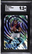 🔥 7/10 Jersey Match! 2023 Donruss CJ STROUD RC VORTEX LAVA SSP SGC 9.5
