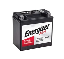Energizer TX14L AGM Motorcycle 12V Battery, 200 Cold Cranking Amps and 12 Ahr