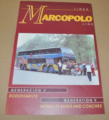 1996 Marcopolo Model Range Bus Sales Brochure Prospekt Brazil