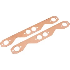 Speedway 91013700 Small Block Chevy SBC 350 Copper Exhaust Gasket, Round Port