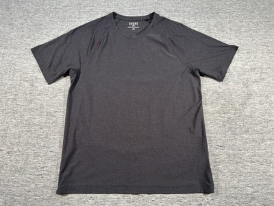 Rhone Reign Shirt Mens Large Grey Short Sleeve Stretch Pullover Crewneck