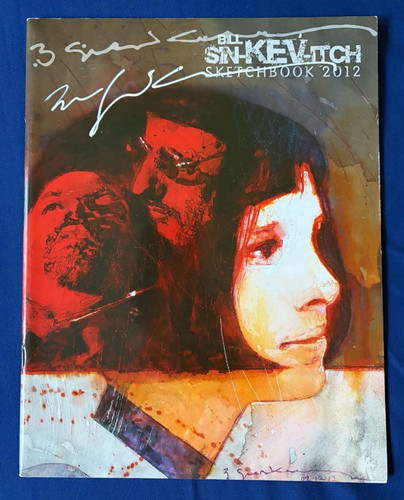 Bill Sienkiewicz Signed Sketchbook 2012 Softcover Artbook Hard Signed