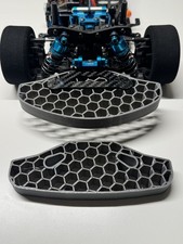2 paraurti anteriori esagonali flessibili Tamiya TT02 o TT01 misura standard e + 15 mm