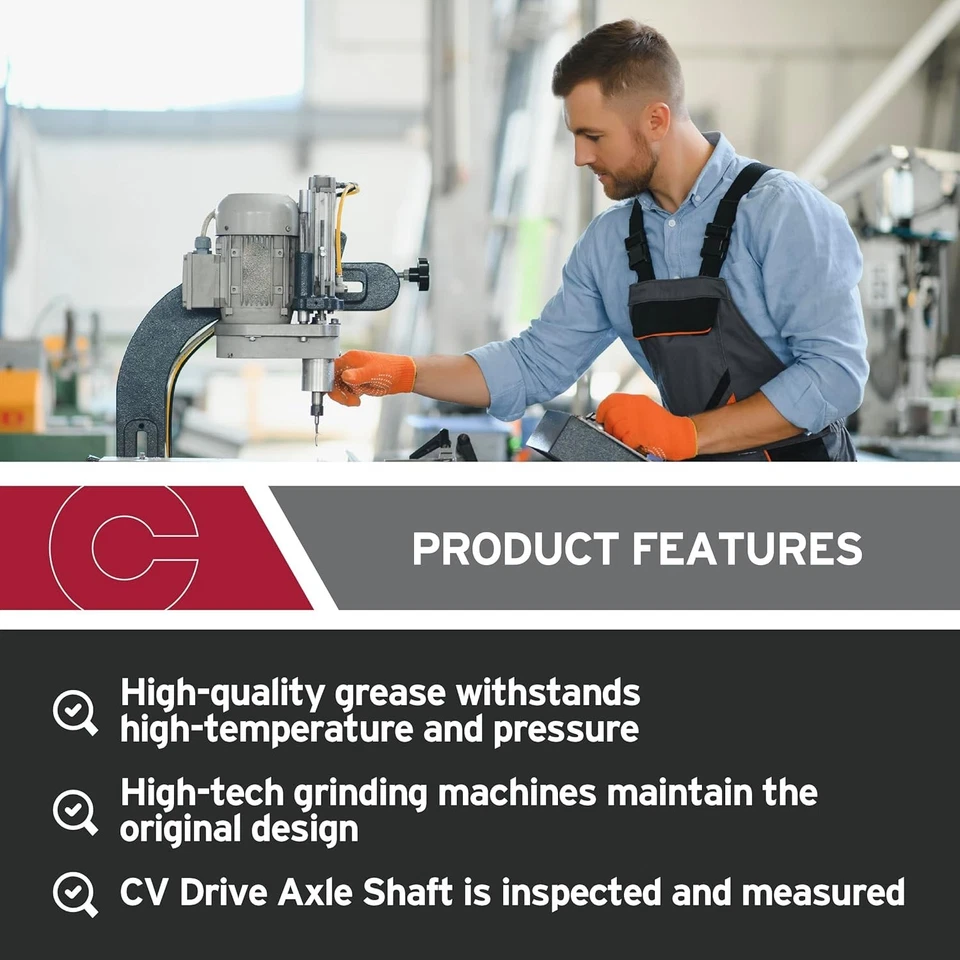 Eixo de transmissão 66-1009 CV substituição automotiva Cadillac, Chevrolet, GMC  - Imagem 3 de 4