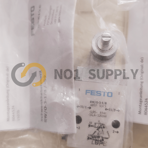 1PZ Valvola a leva girevole originale NUOVA Festo RW/O-3-1/8 4937 - Foto 2 di 2