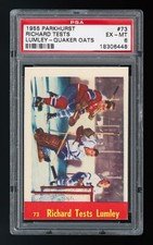 1955 Parkhurst Quaker Oats #73 Richard Tests Lumley (Maurice Richard) PSA 6