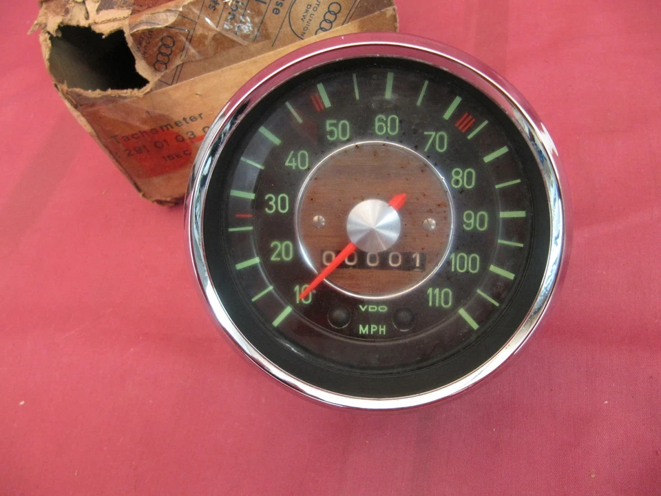 Velocímetro NOS Auto Union DKW Audi VDO Foto 2 de 4