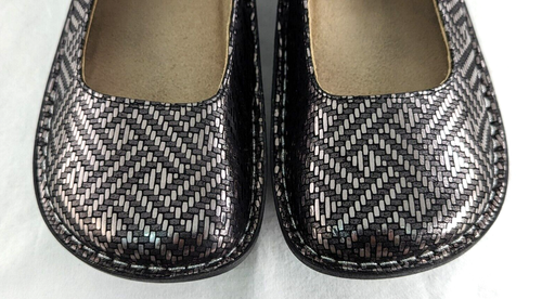 ALEGRIA PAL-532 PEWTER DAZZLER Leather Mary Jane Shoes Women's 39 US 9 $140 * - Picture 5 of 10