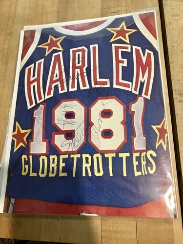 Maillot Basket Fubu Harlem Globetrotters Vintage - Bleu Marine Taille L - Écussons Sweet Lou