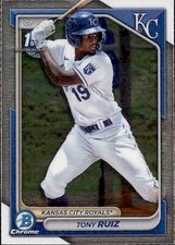 2024 BOWMAN CHROME PROSPECT 1ST KANSAS CITY ROYALS- TONY RUIZ #BCP-80