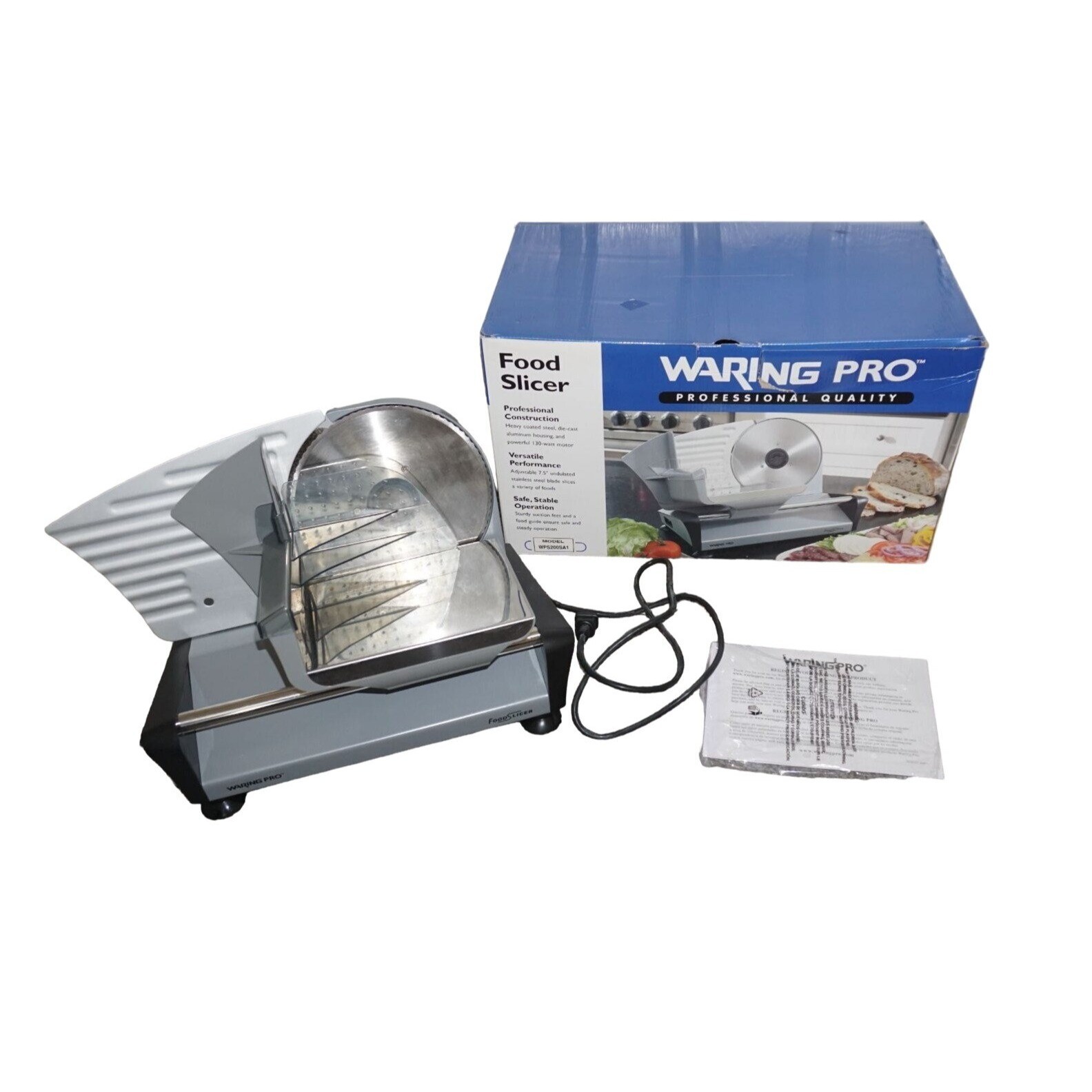 Waring Pro 7.5 inch Professional Electric Food Slicer Model FS150 130