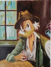 Zio Paperone - Illustrazione Originale TEOMONDO SCROFALO - Omaggio Disney Tavola