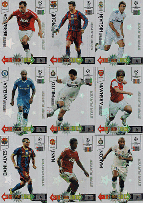 Panini Adrenalyn XL Ligue des Champions 10//11-37-Dani Alves-Star Player
