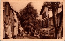 *62300 cpa Barbotan les Thermes - intérieur du village