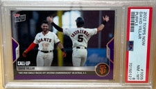 DAVID VILLAR * PURPLE # 02/25 * 2022 TOPPS NOW ROOKIE CALL-UP PSA #1005 GIANTS