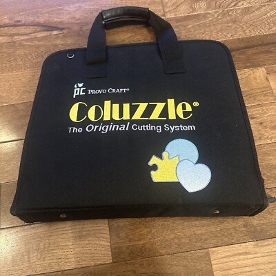 Provo Craft Coluzzle Carry Case Lot of Stencils, Cutting Templates