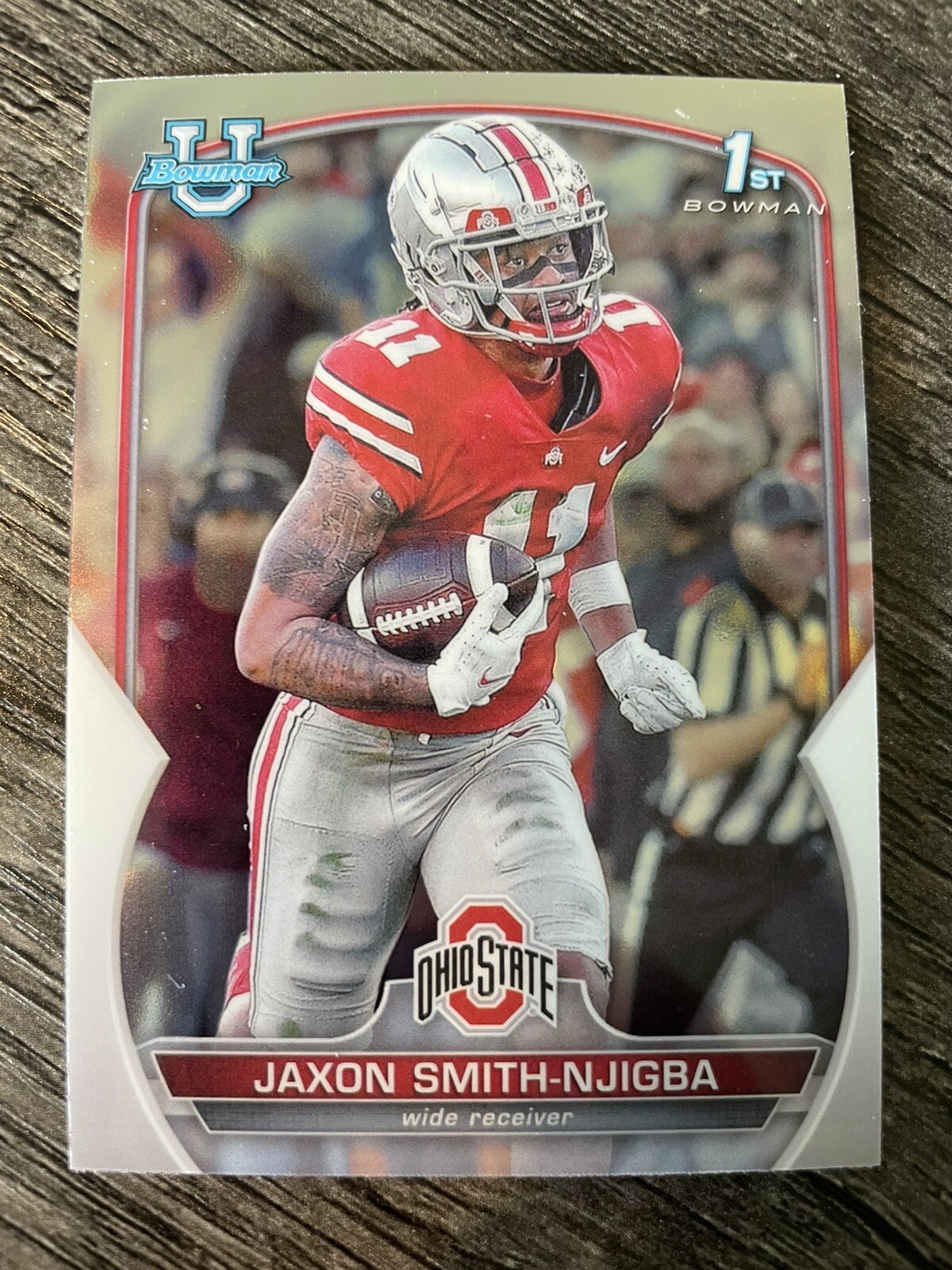 Jaxon Smith-Njigba RC - 2022 1st Bowman University Chrome #78 - Ohio State