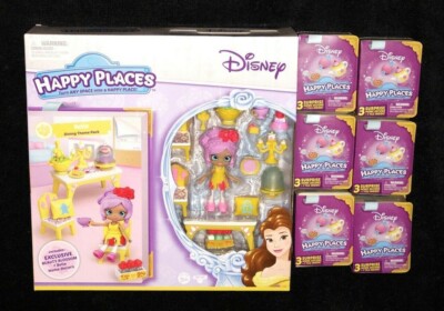 DISNEY SHOPKINS HAPPY PLACES DISNEY PRINCESS BELLE DINING THEME PK  BLIND BAG