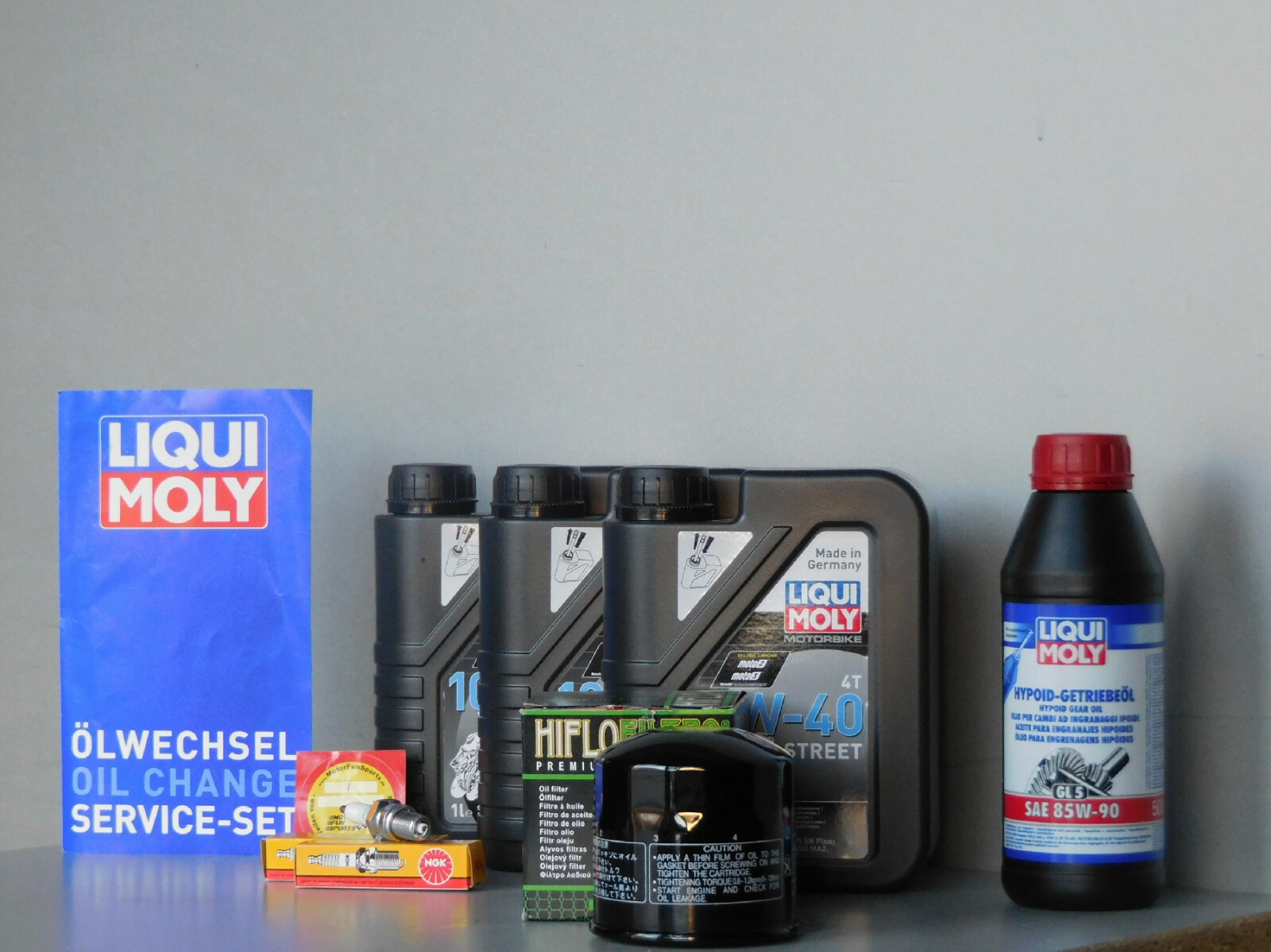 Maintenance - Set Honda VT 500 E, Spark Plug, Oil Filter,Oil,Maintenance,Service