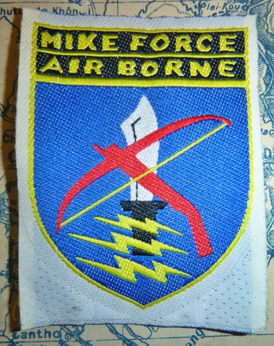 MIKE FORCE - Patch - Bevo Weave - Nung Hill Tribe Command - Vietnam War ...