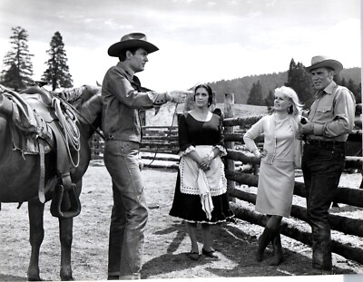 Fess Parker + Diana Hyland + Katy Jurado in Smoky (1966)   Vintage Photo K 350
