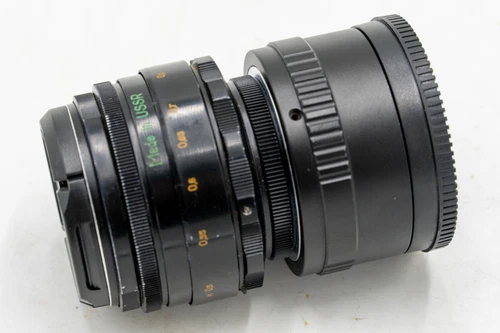 Helios-44-2 58mm f/ 2 KMZ Lens with FotodioX Sony E Mount Adapter