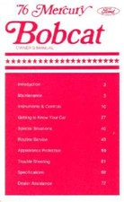 1976 Mercury Bobcat Owners Manual