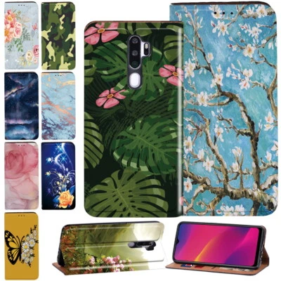 For OPPO A Series/Find X3 X5 Lite - PU Leather Phone Stand Folio Cover Case UK