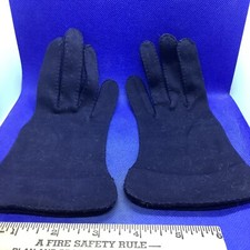 Vintage Ladies Driving Gloves Size 7 Navy M3