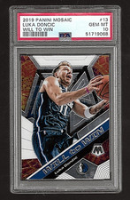 2019 PANINI MOSAIC BASKETBALL CARD #13 LUKA DONCIC PSA 10 WILL TO WIN MAVERICKS
