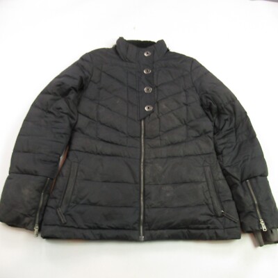 Cabelas Coat Womens Medium Long Sleeve Full Zip Outdoors Goose Down