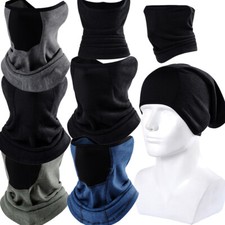 Neck Gaiter Warmer Fleece Windproof Cycle Biker Half Face Mask Men Women US