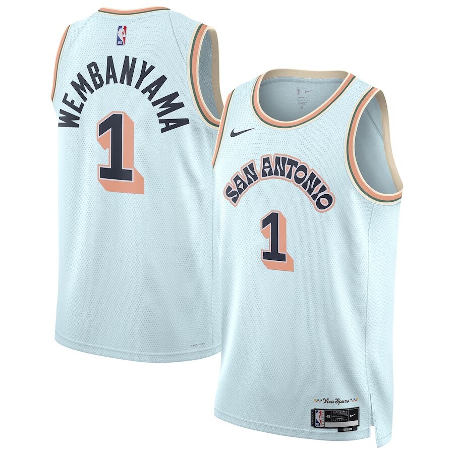 Victor Wembanyama 2024-25 Spurs Nike City Edition Swingman Jersey