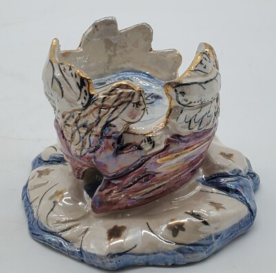 Blue Sky Clayworks Angel Votive Candleholder. Heavenly Light. 2 3/4'' Tall.