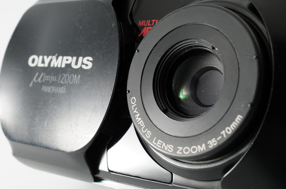 Olympus μ ZOOM PANORAMA F0620-113-10v p AS IS Olympus mju μ Zoom Panorama 35mm Point & Shoot Film