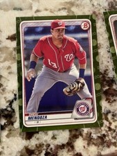 2020 BOWMAN PROSPECT ROOKIE CAMO CARD #BP-71 NATIONALS DREW MENDOZA