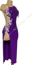 jz Handmade Women Samba Ballroom Swing Salsa Rumba Latin Dance Dress RHYTHM