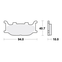 TRW SV BremsbeläGe Passend Vorn FüR Yamaha XVS 250 Drag Star Bj. 2001-2004