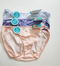 3 Vanity Fair Illumination Bikini Panty Multi 18108 Sz 8/XL - NWT